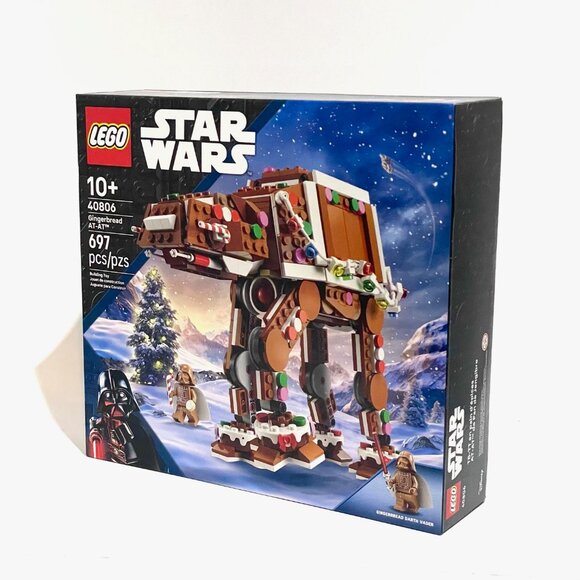LEGO 40806 Gingerbread AT-AT with Vader Minifigure New Sealed NIB in Hand - Picture 4 of 15